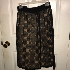 Black and Nude Skirt